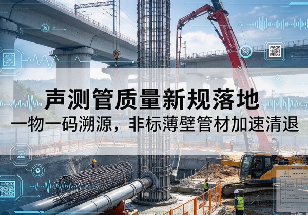 鄂城声测管质量新规落地，一物一码溯源，非标薄壁管材加速清退